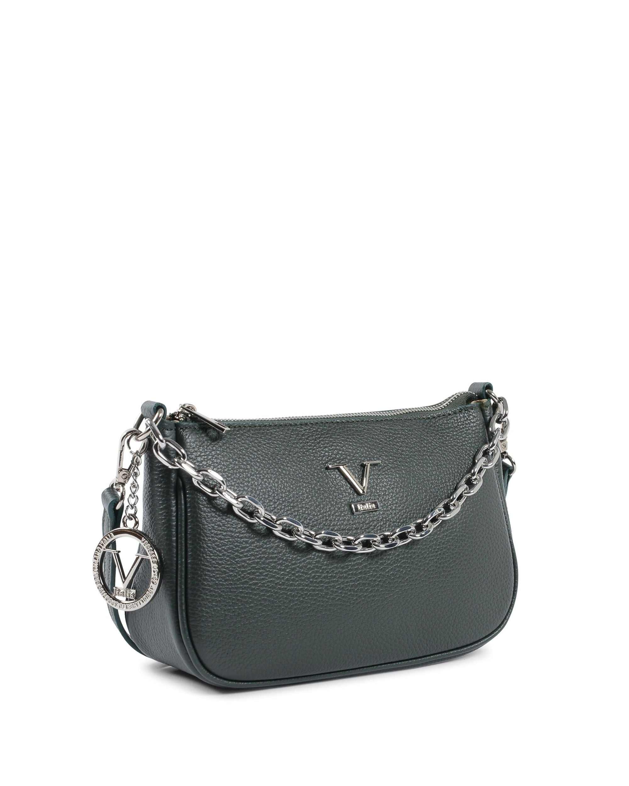 V Italia Borsa da donna verde VE1735 CERVO VERDE