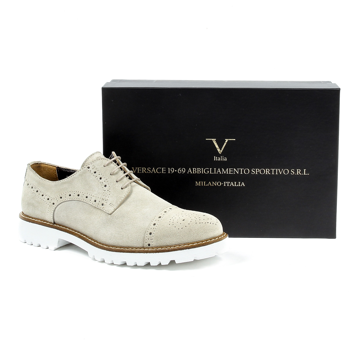 V 1969 Italia Scarpa Oxford Brogue da uomo