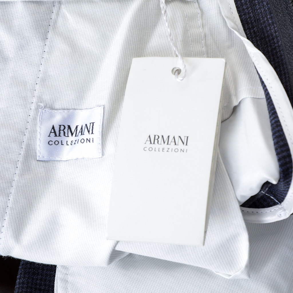 Pantaloni Armani Collezioni Uomo Blu Scuro