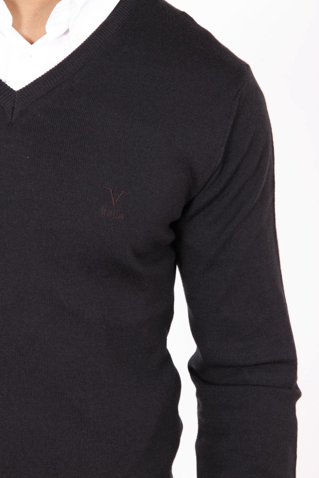 Maglione uomo scollo a V V 1969 Italia 9801 SCOLLO V MORO