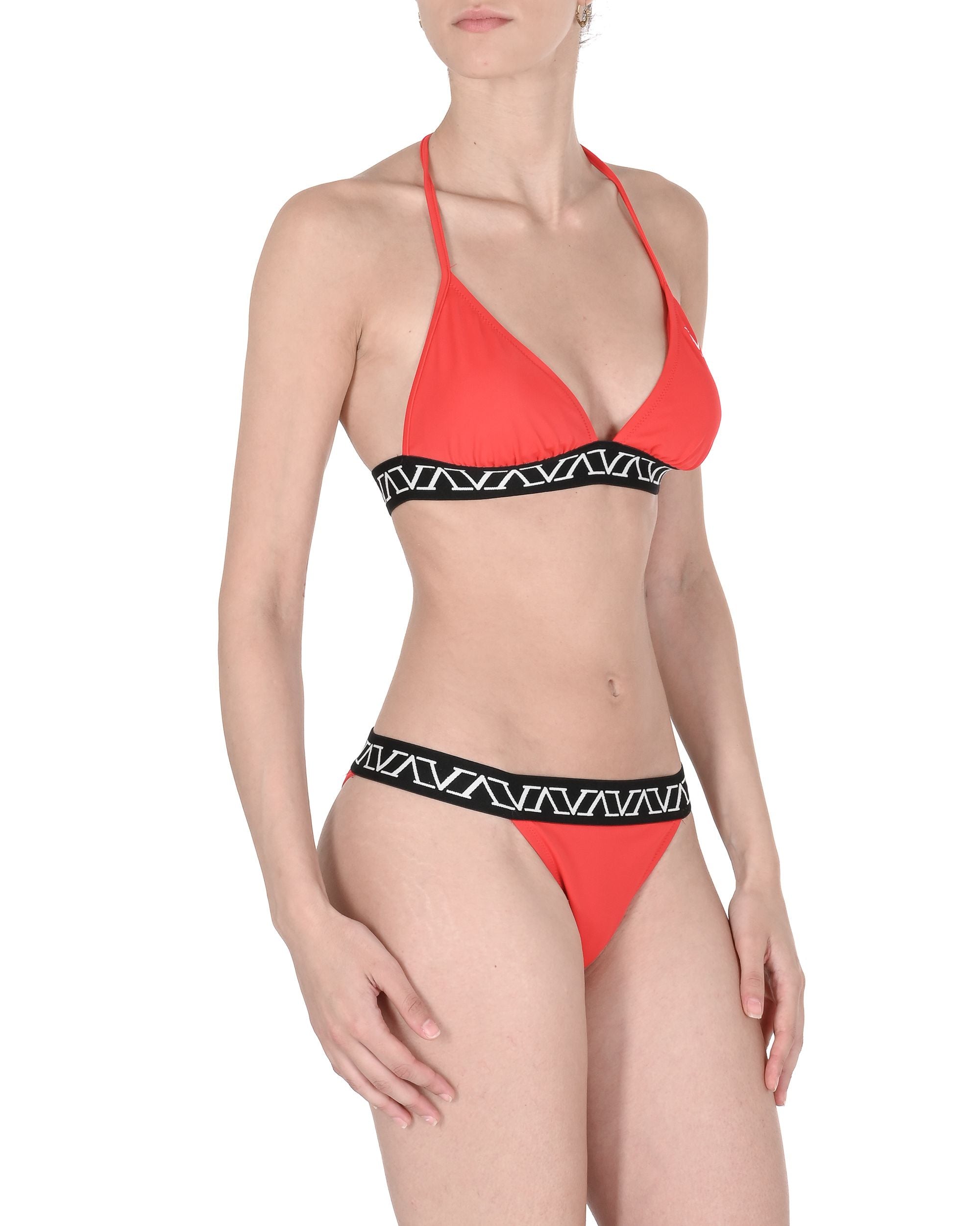 19V69 Italia Costume da bagno da donna con elastico in vita VSC1WBT05 ROSSO