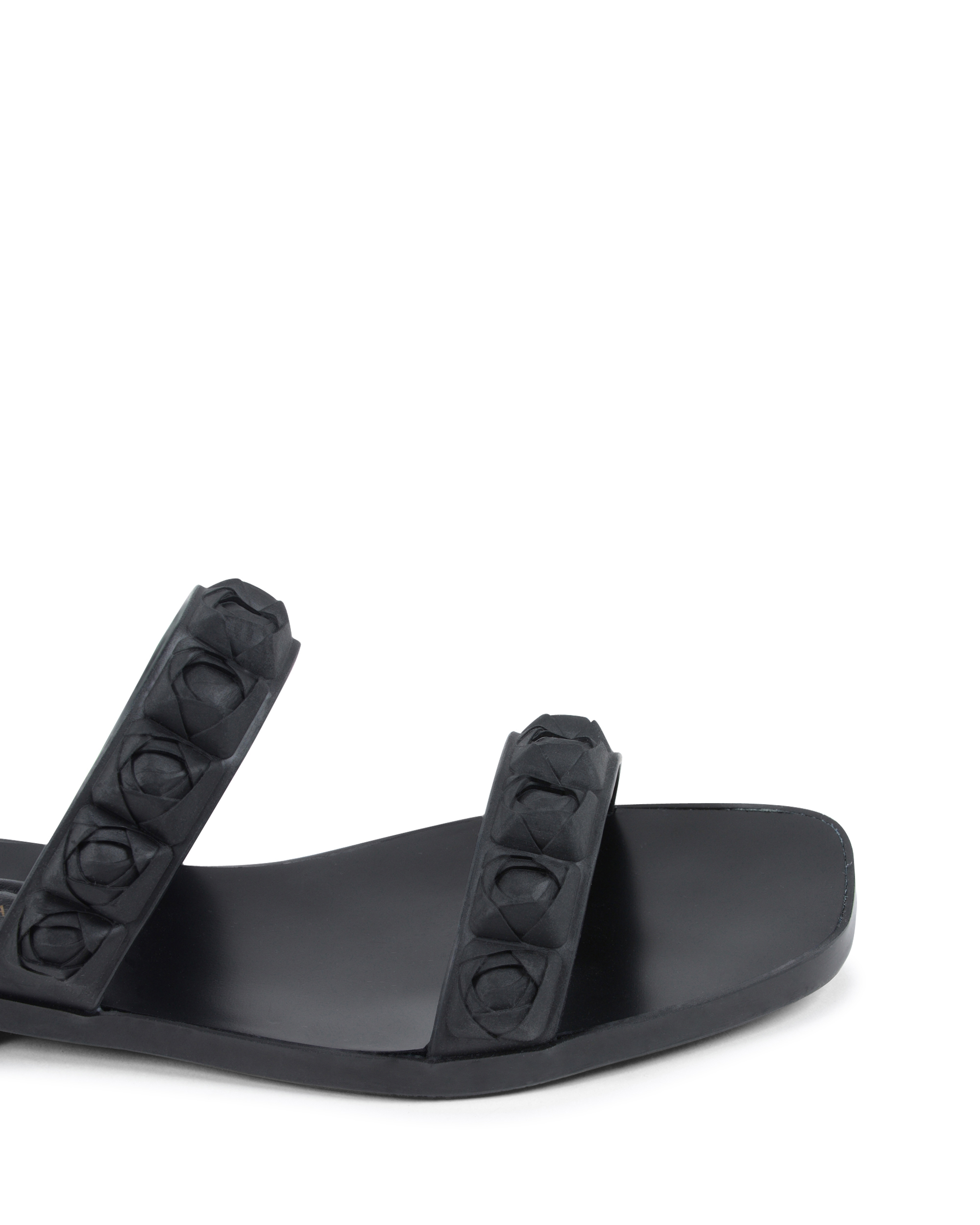 Sandalo piatto da donna Stuart Weitzman nero ROSITA