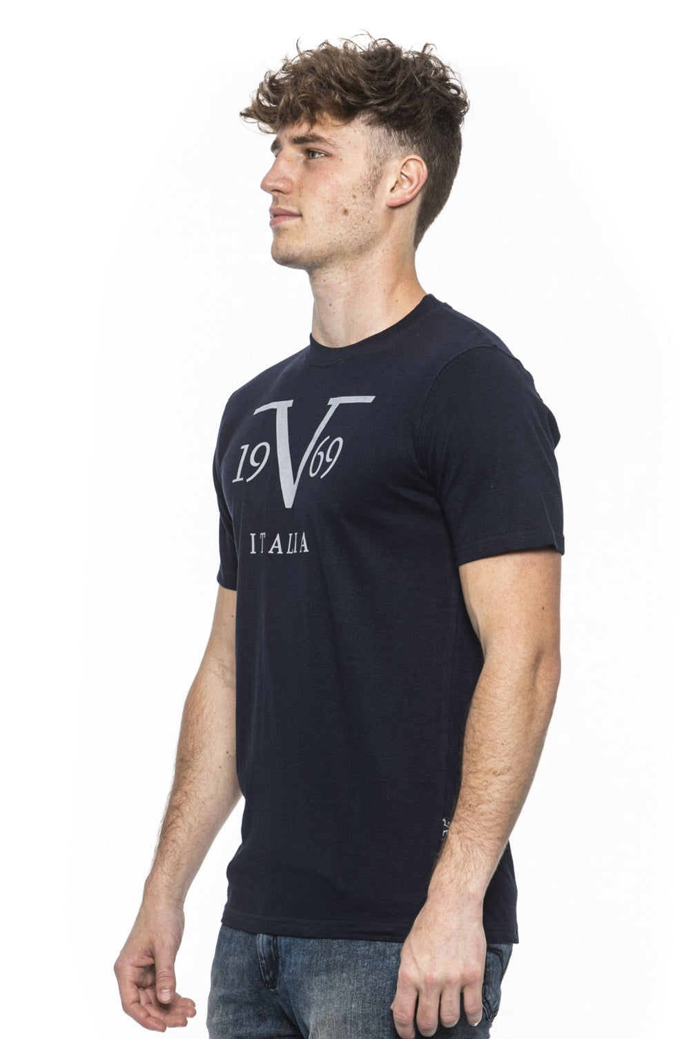 19V69 Italia T-Shirt Uomo Blu RAYAN BLU NAVY