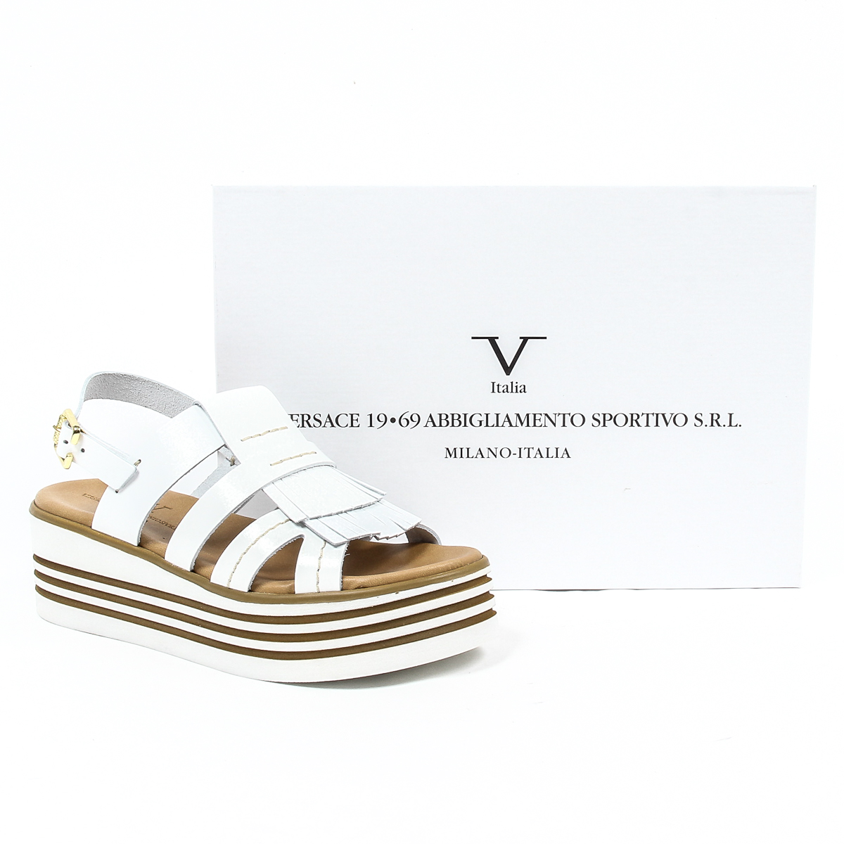 Sandalo flatform da donna V 1969 Italia