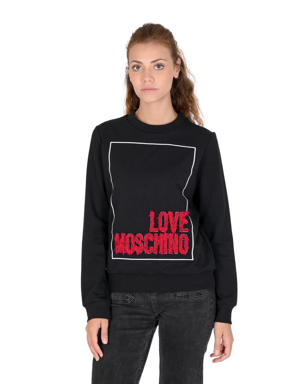 Felpa da donna Love Moschino W 6 302 23 E 2269 C74 NERO