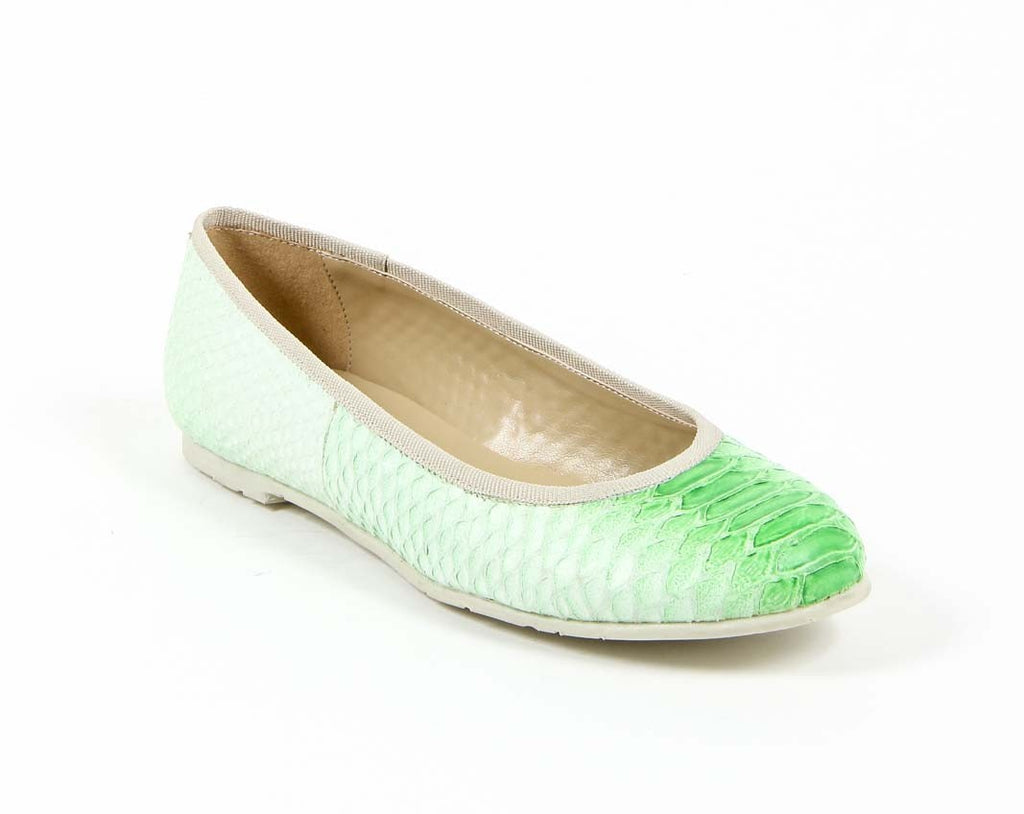V 1969 Italia Ballerina da donna E08 PITONE VERDE