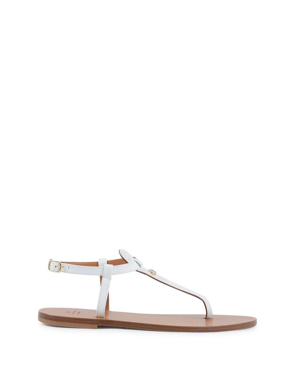 Sandalo Touch The Sky in struzzo bianco