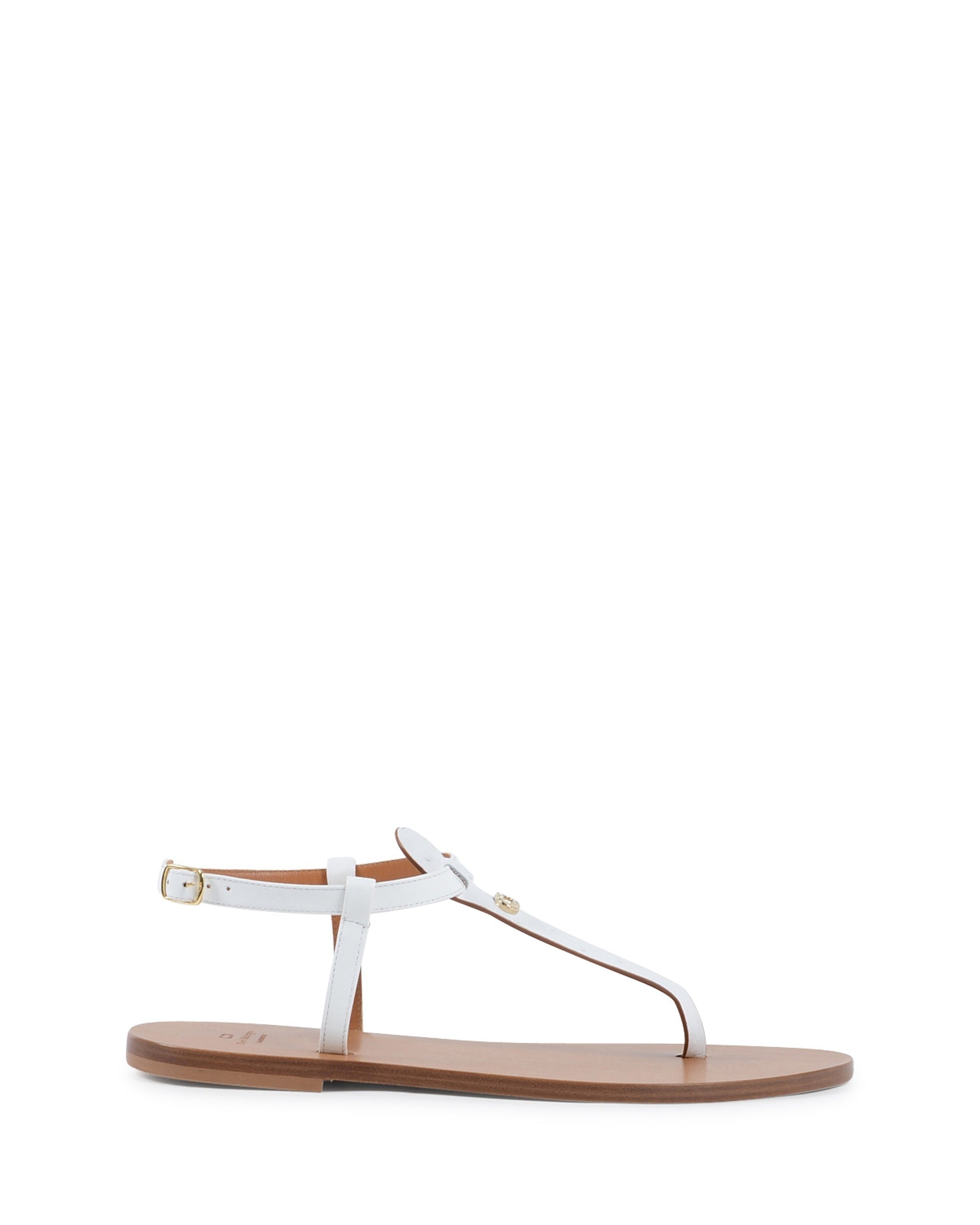 Sandalo Touch The Sky in struzzo bianco