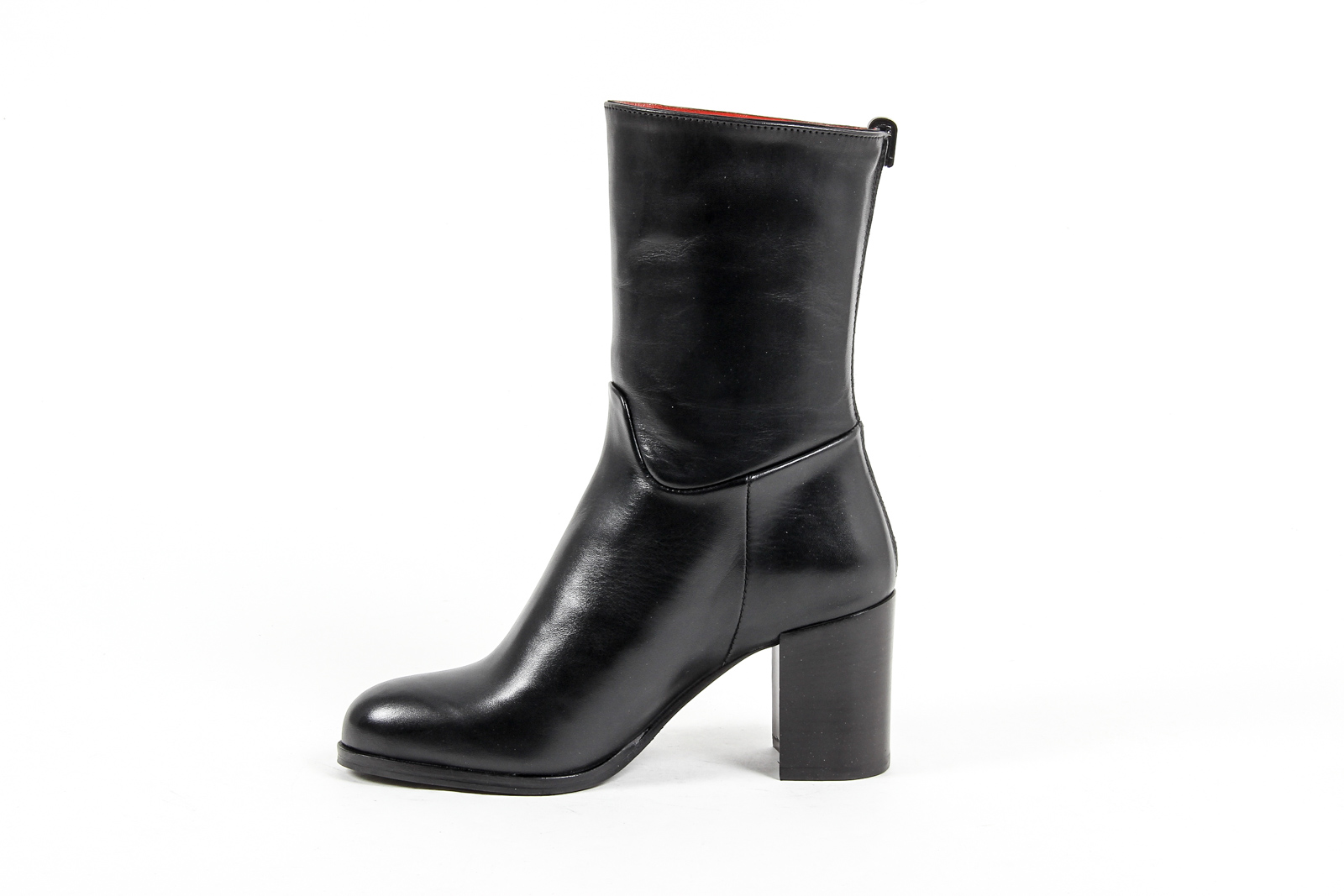 V 1969 Italia Stivaletto corto da donna nero CASE