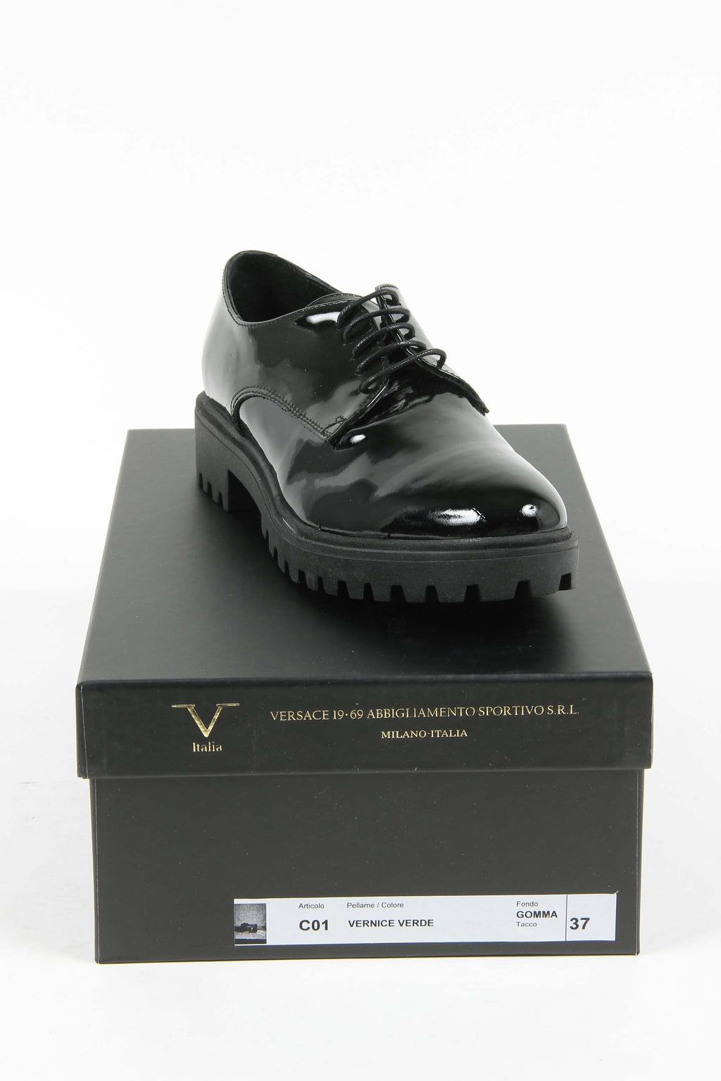 Scarpa stringata da donna V 1969 Italia C01 VERNICE VERDE