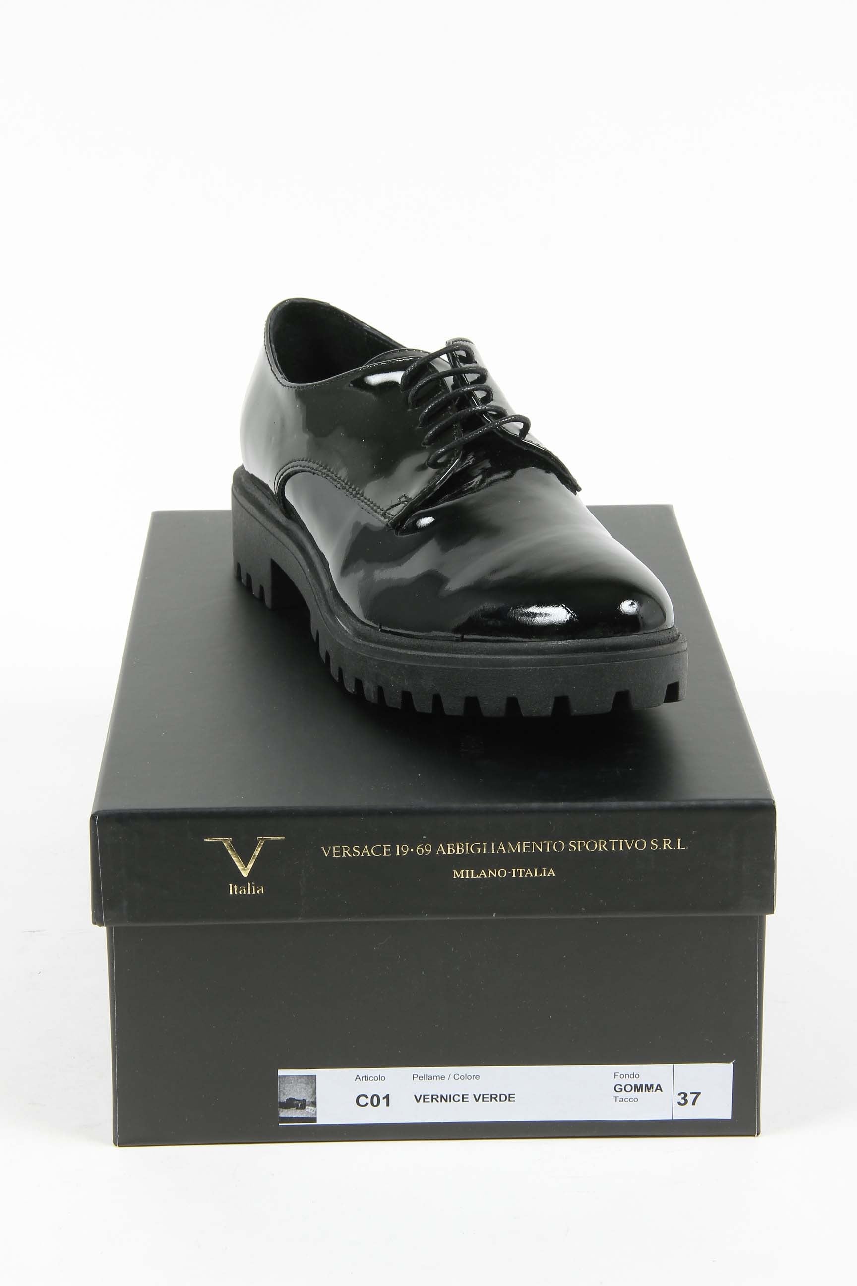 Scarpa stringata da donna V 1969 Italia C01 VERNICE VERDE
