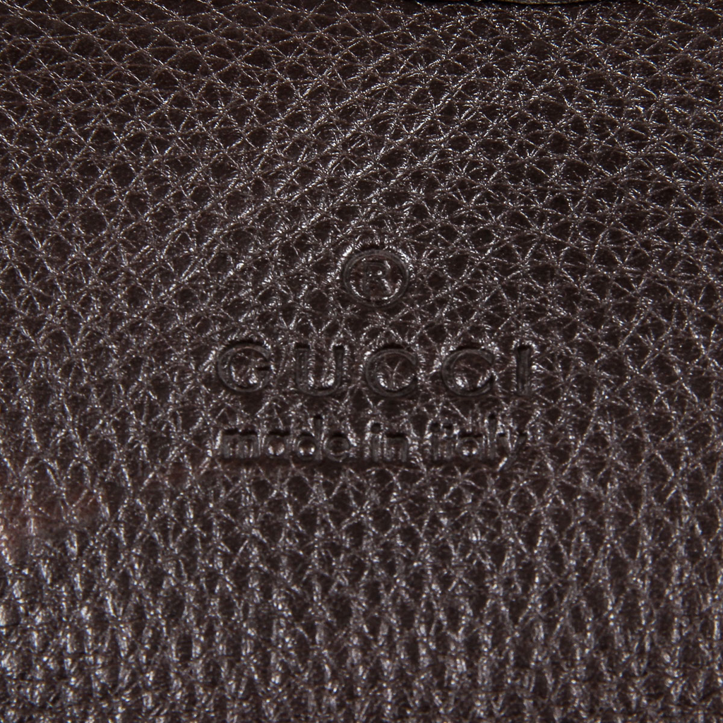 Gucci Borsa da donna in vitello morbido marrone scuro 246358 2140