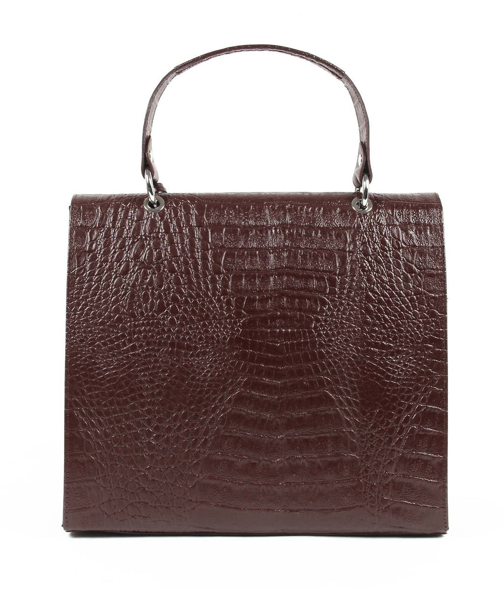 V 1969 Italia Borsa da donna ARC05 AGATA COCCO BORDEAUX