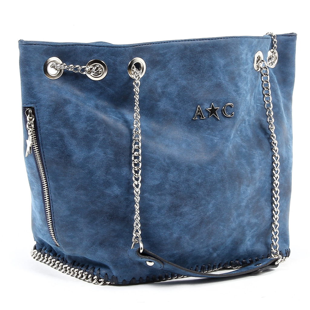 Borsa a mano da donna Andrew Charles blu scuro KIARA