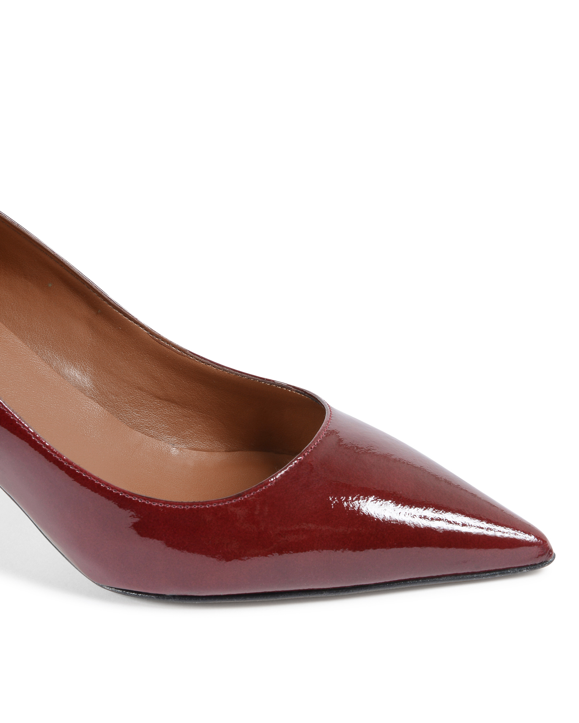 19V69 Italia Scarpe da donna con tacco rosso scuro INES65 WINE PATENT