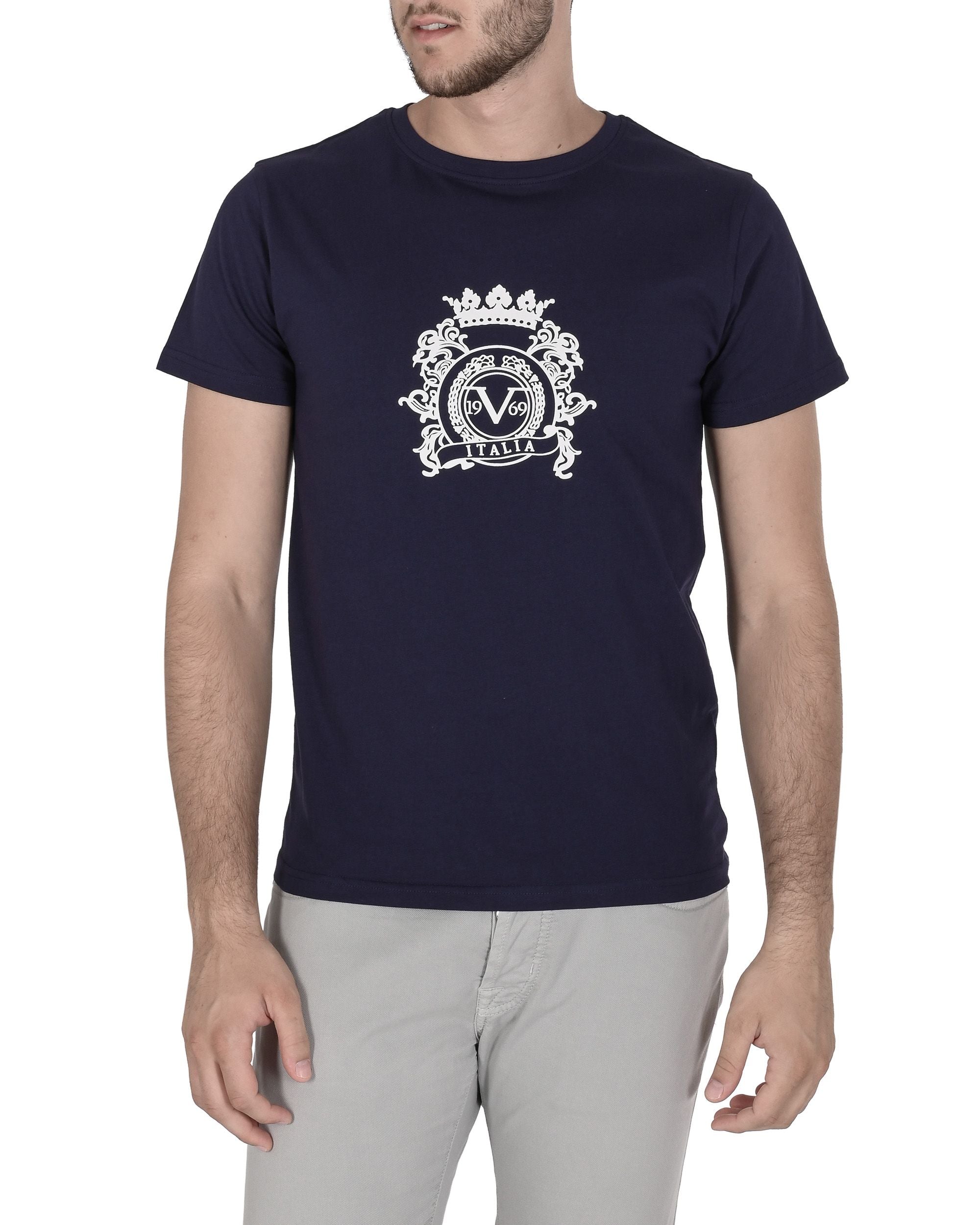 19V69 Italia T-shirt da uomo VSC1MTS02 NAVY
