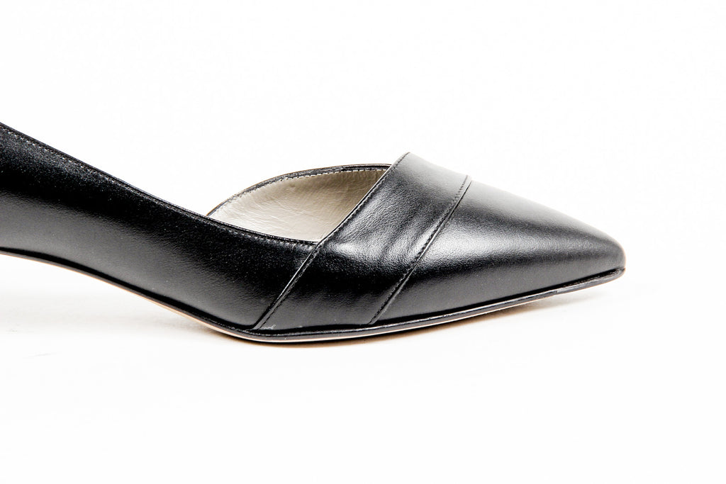 Kiton Donna Décolleté Aperte Lateralmente D39809 VIP NERO