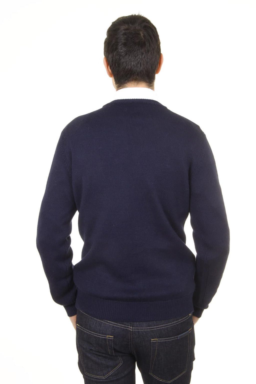 V 1969 Italia maglione girocollo uomo 9802 GIROCOLLO BLU NAVY