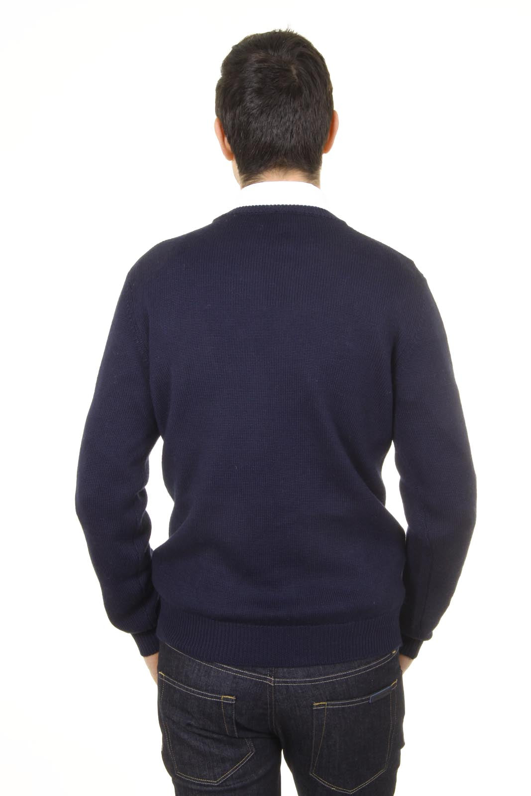 V 1969 Italia maglione girocollo uomo 9802 GIROCOLLO BLU NAVY