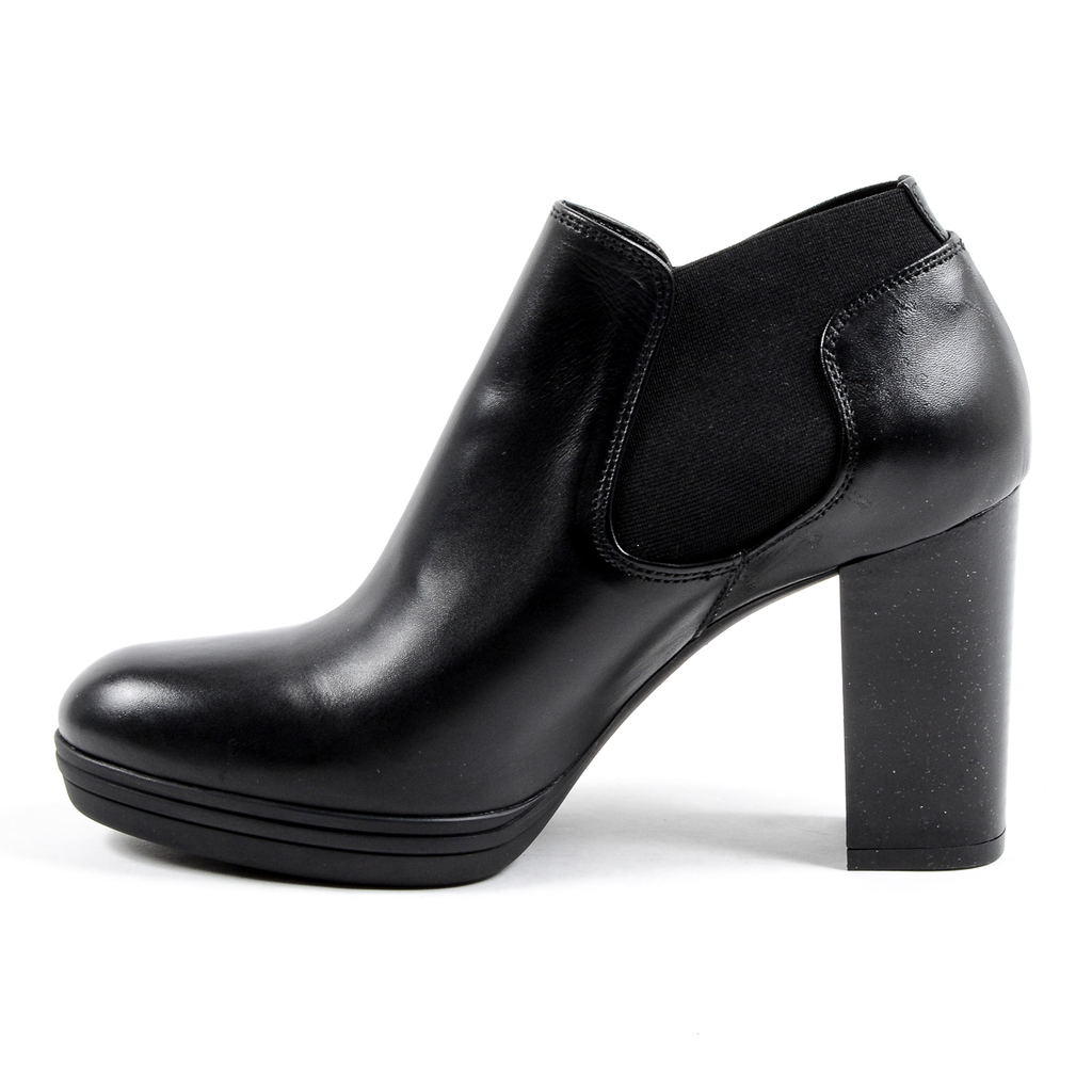V 1969 Italia Stivaletto con tacco da donna nero GRACY