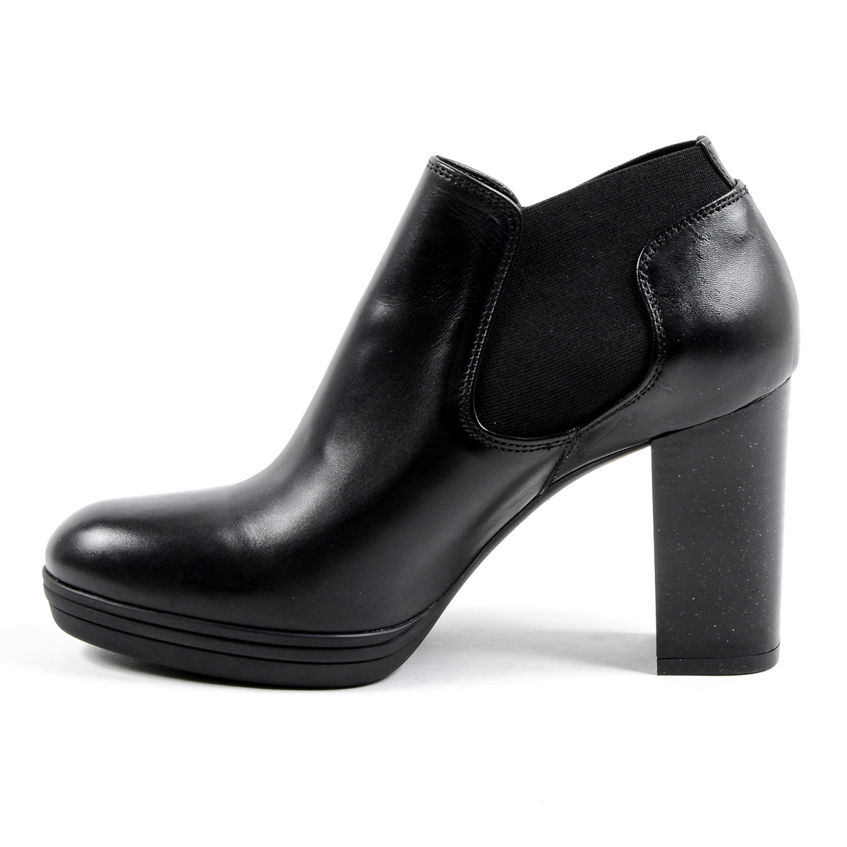 V 1969 Italia Stivaletto con tacco da donna nero GRACY