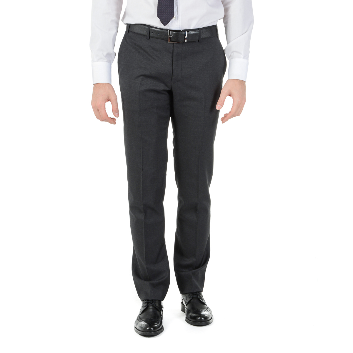 Corneliani Abito da uomo a maniche lunghe grigio scuro Super 130's