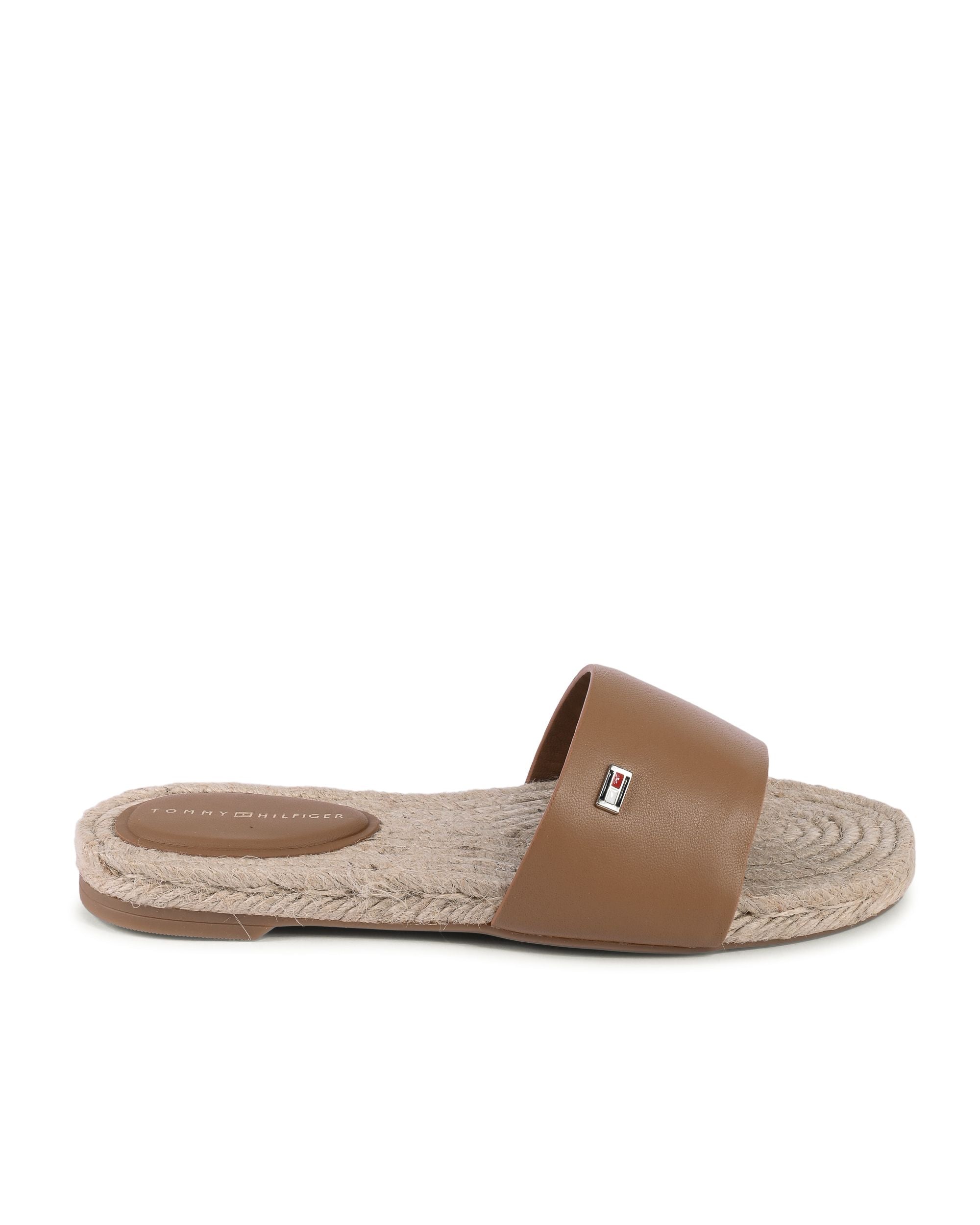 Tommy Hilfiger Espadrillas da donna marroni FW0FW07933GU9