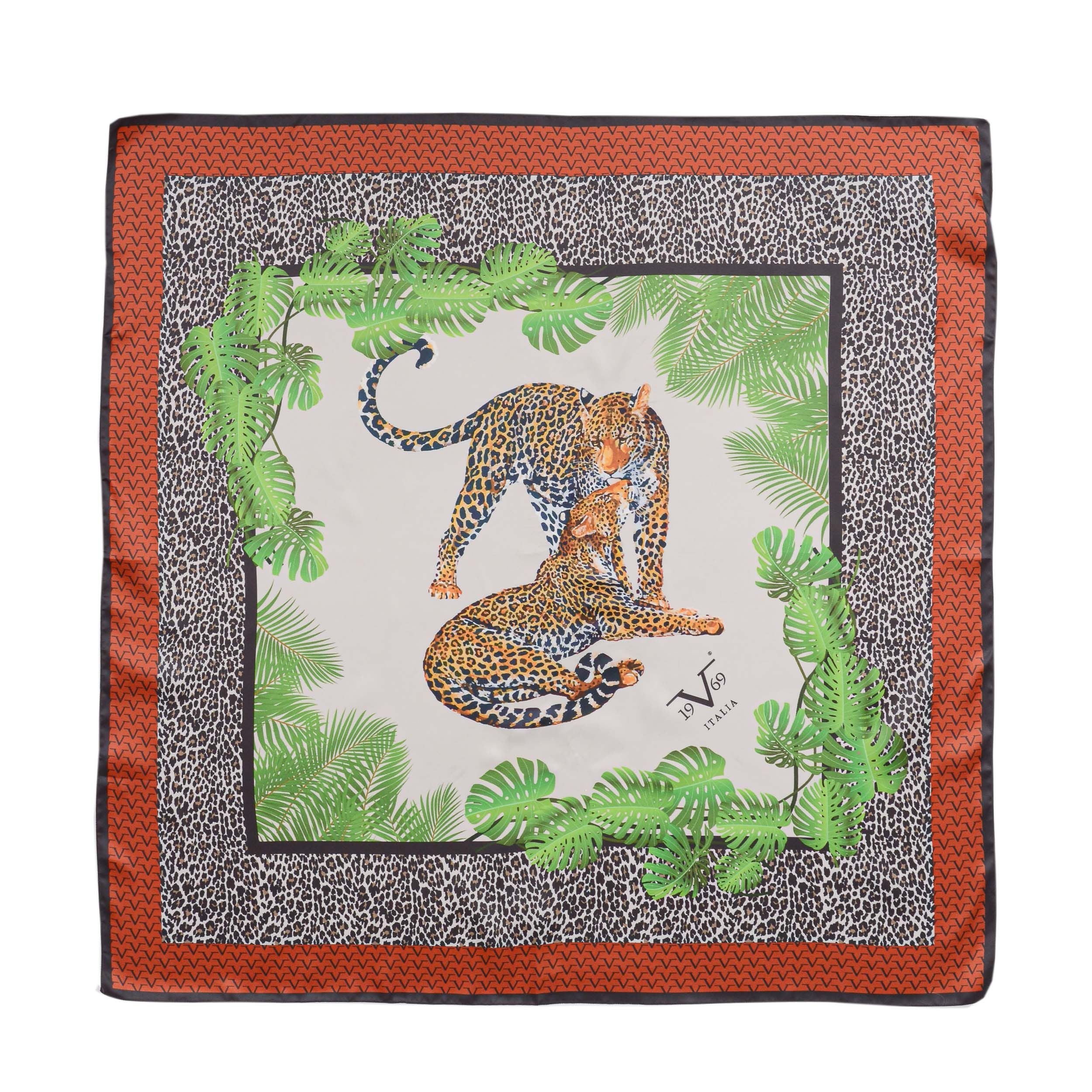 19V69 Italia Foulard Donna Multicolor LEOPARD V06