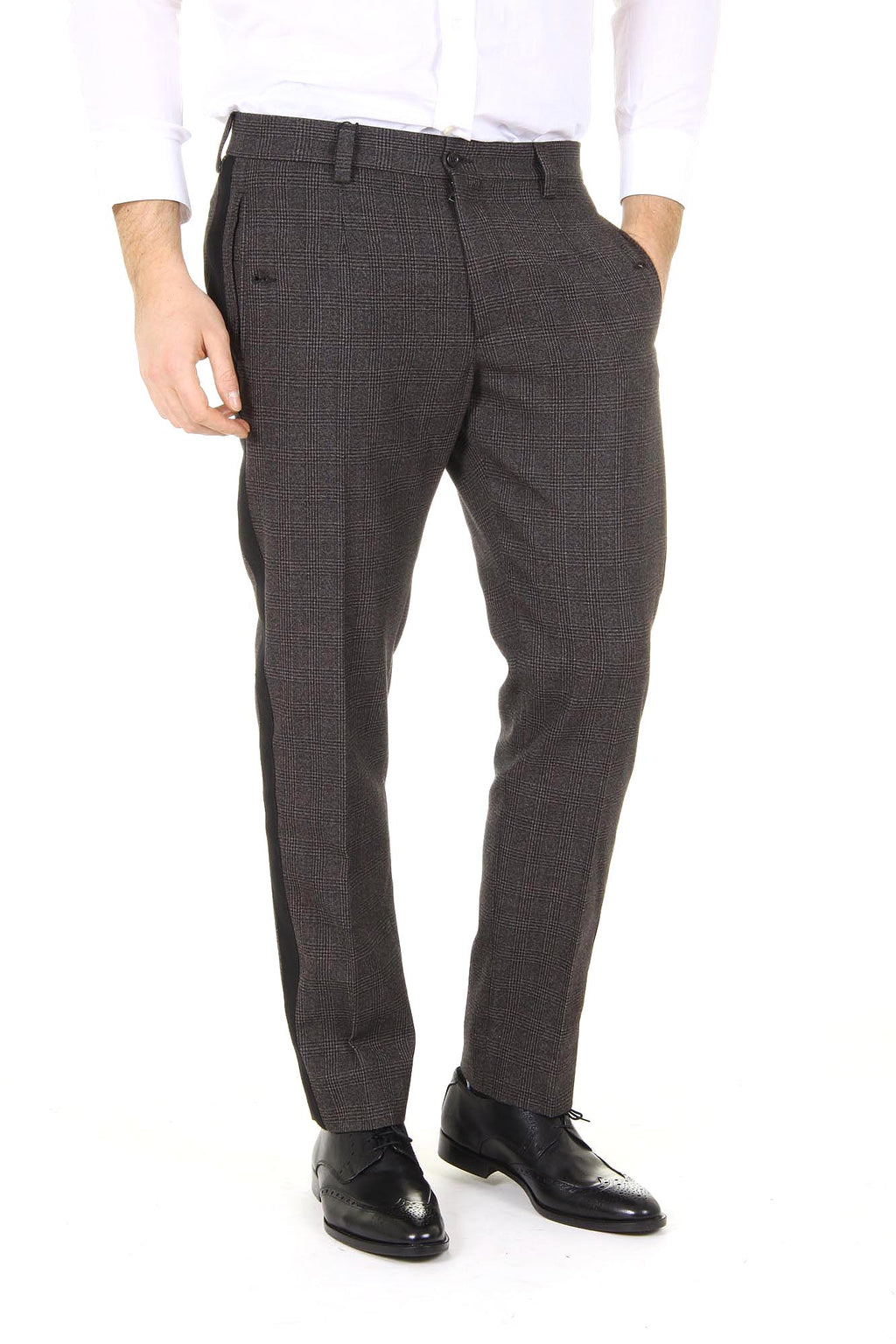 Pantaloni da uomo Dolce & Gabbana Lambretta lana vergine G4M6AX FQ3DX S8102