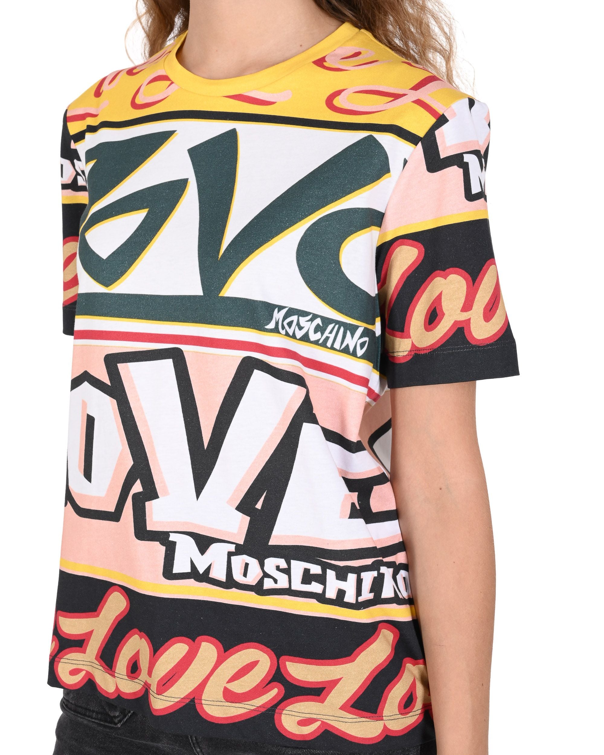 Love Moschino T-Shirt Donna W 4 H06 30 M 3876 4031 MULTILOGHI