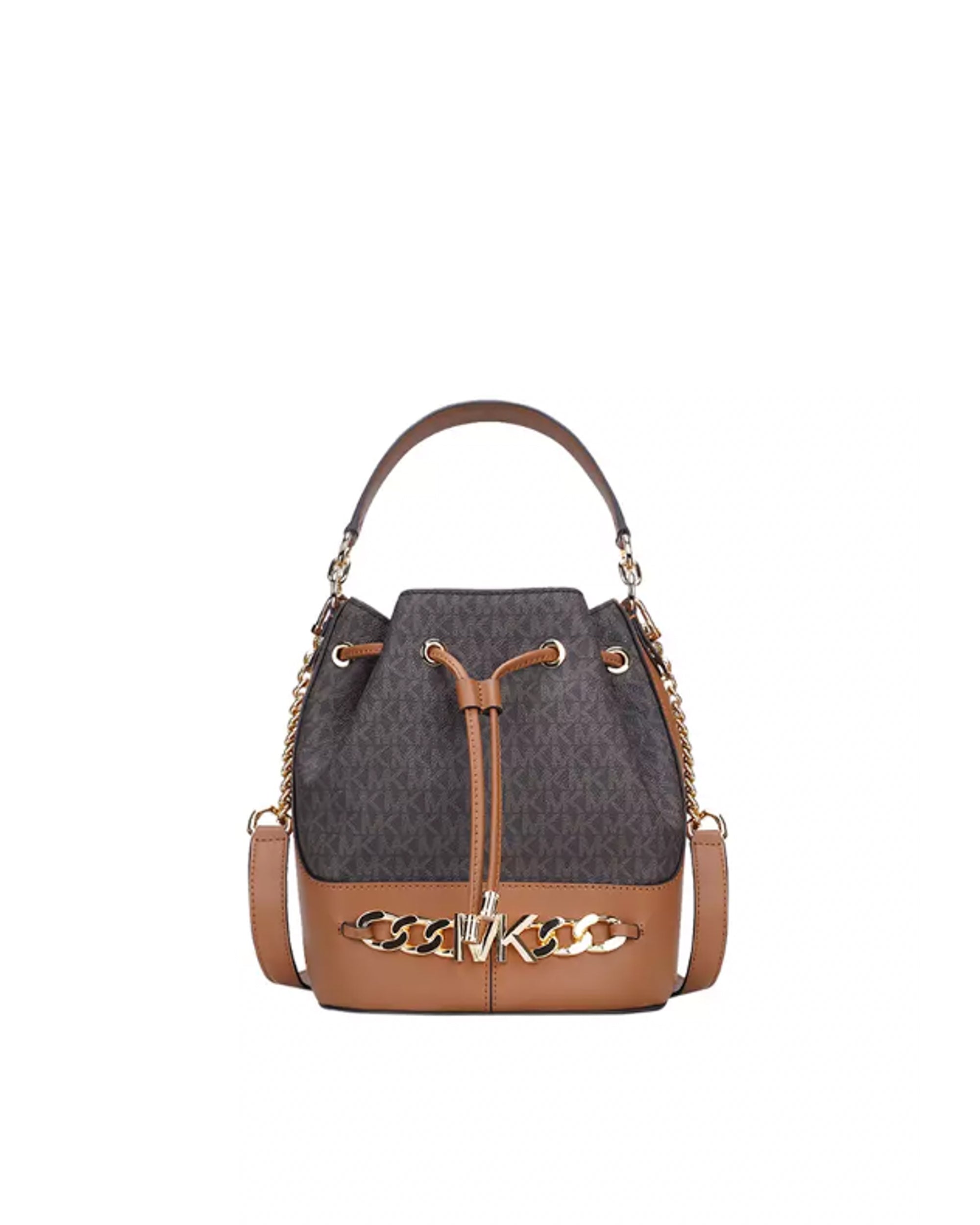 Michael Kors Womens Md Bckt Shldr 30S2GDVS2B-Brn/Acorn