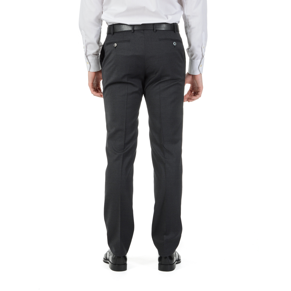 Corneliani Abito da uomo a maniche lunghe grigio scuro Super 130's