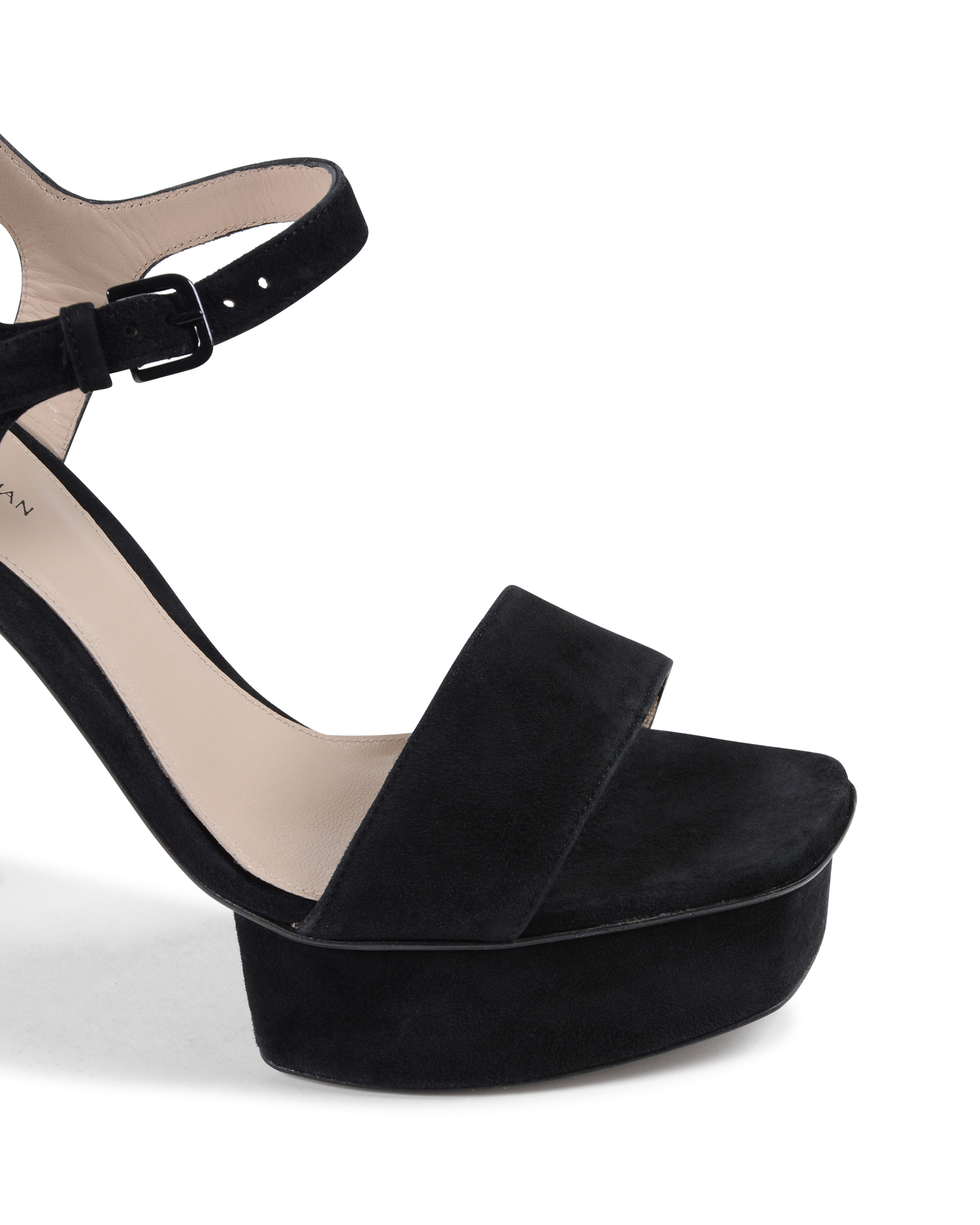 Sandalo da donna Stuart Weitzman nero SINGLEPLAT