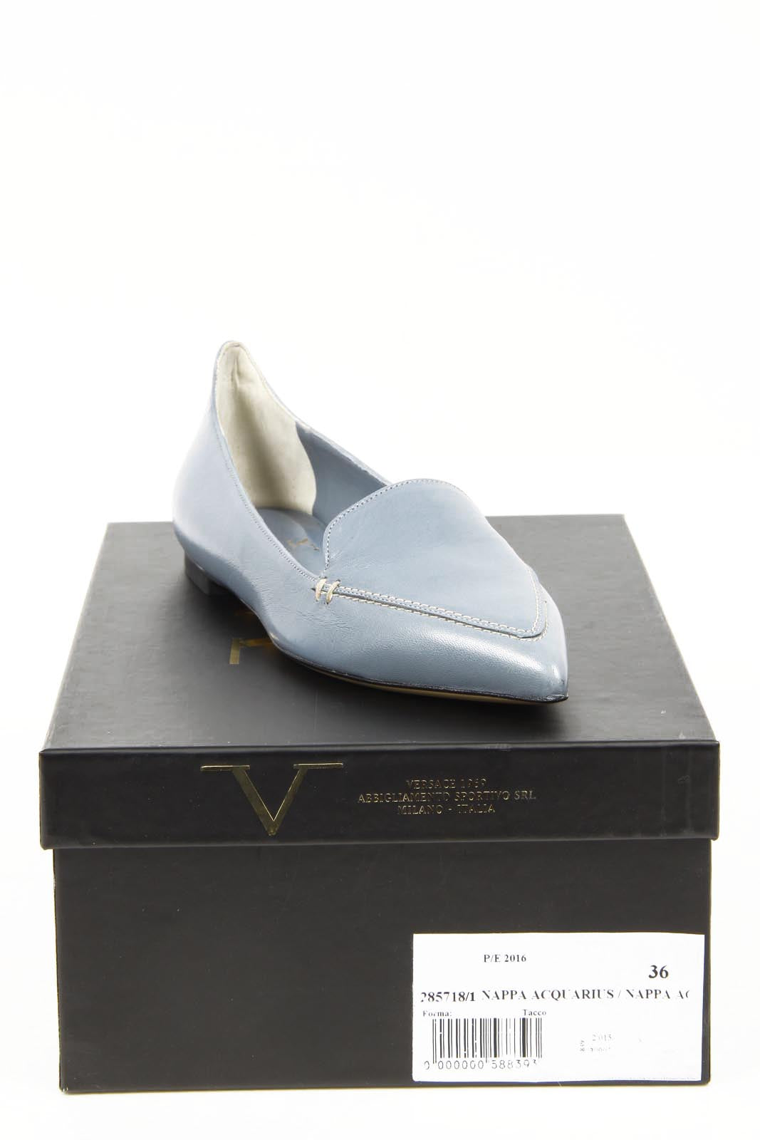 V 1969 Italia Ballerina slip on da donna 285718-1 Nappa Acquarius