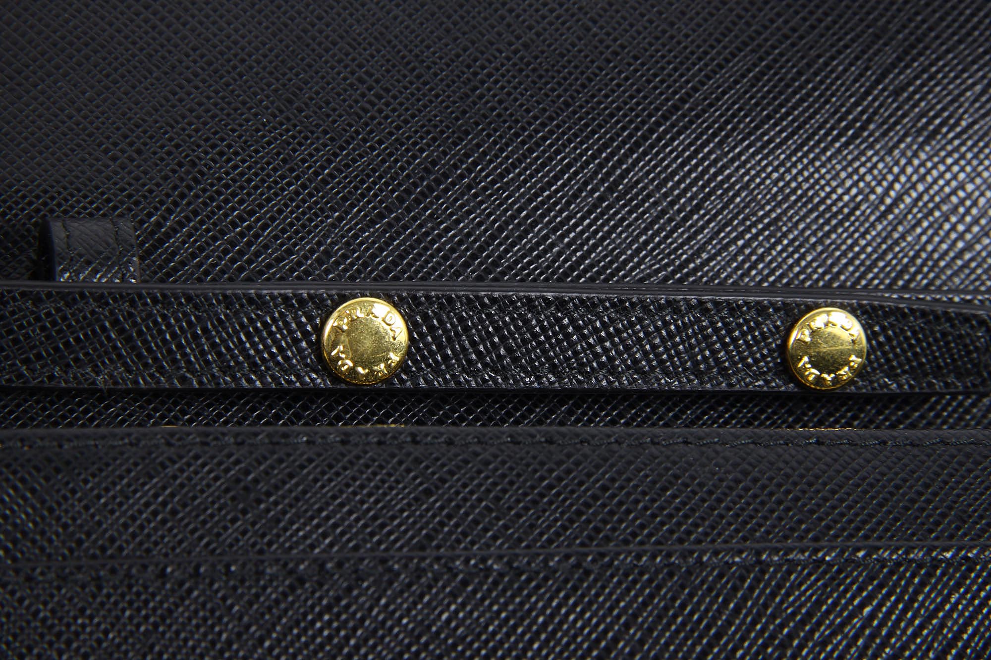 Pochette Prada 1MT437 Nero Saffiano Metallo