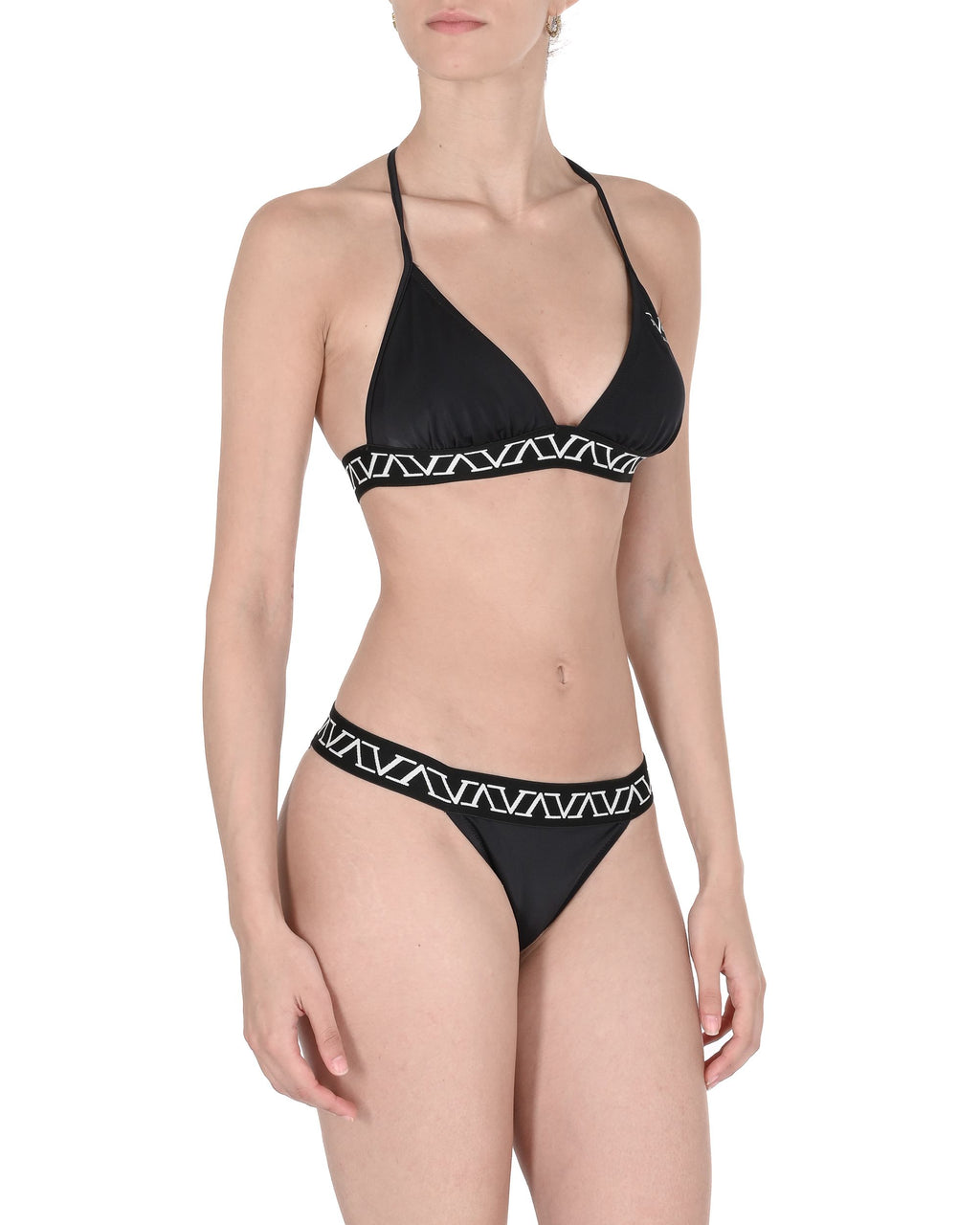 19V69 Italia Costume da bagno da donna con elastico in vita VSC1WTP05 NERO