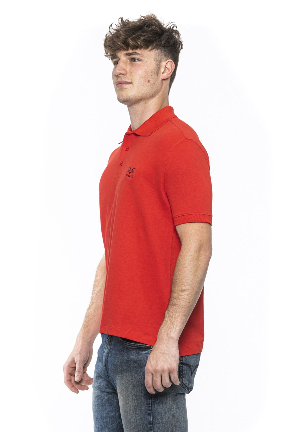 Polo Uomo 19V69 Italia Rossa RICAMO ROSSO