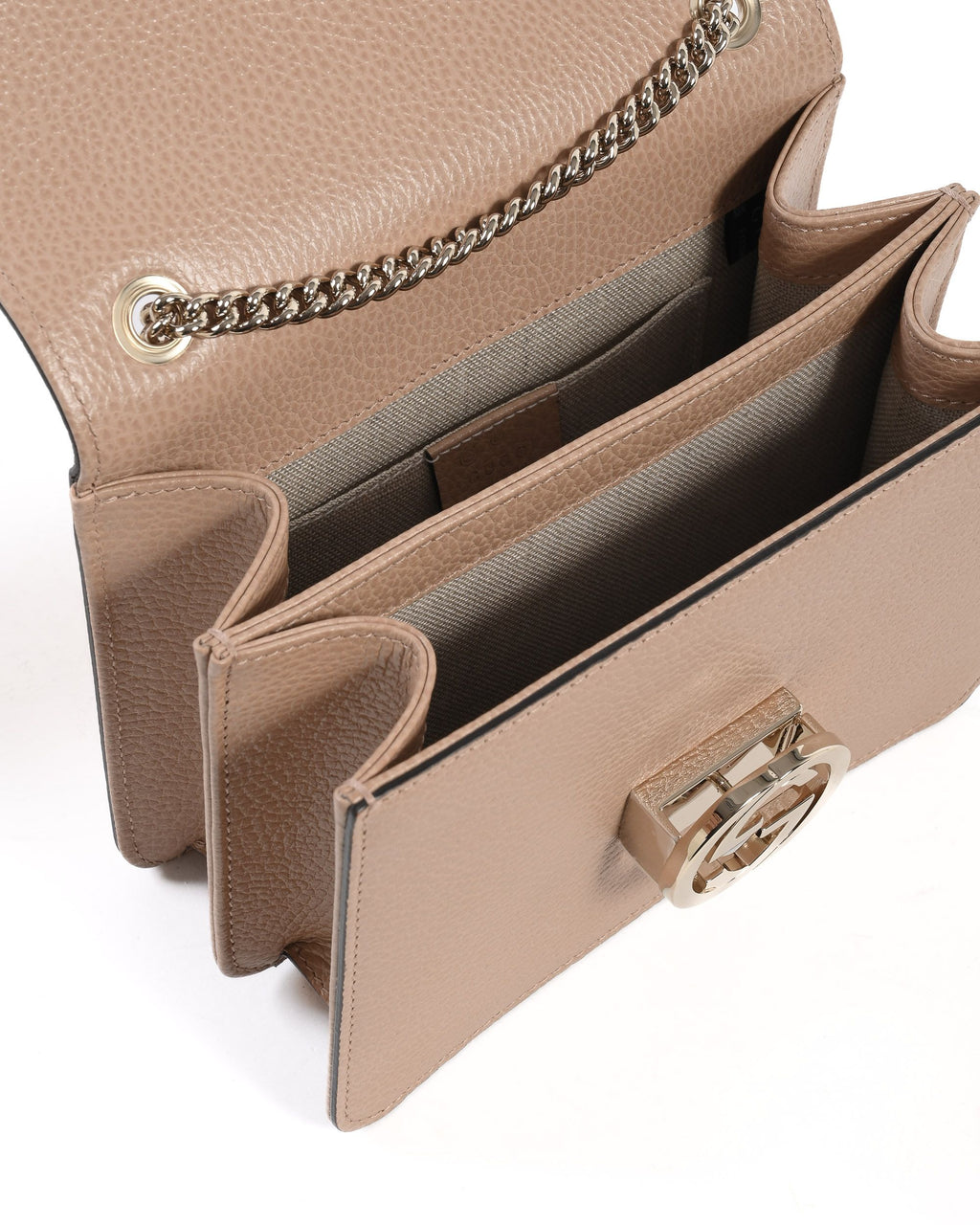 Borsa Gucci Interlocking in pelle con catena 510304 CAO0G 2754