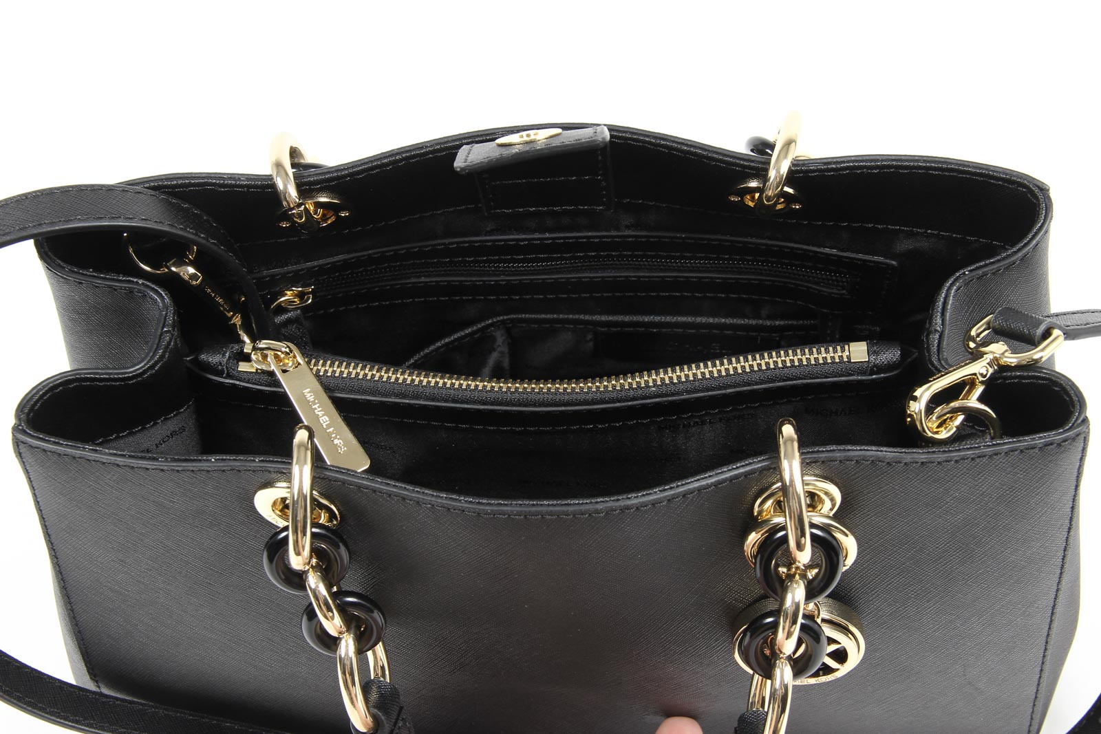 Borsa a mano Michael Kors Cynthia in pelle media da donna