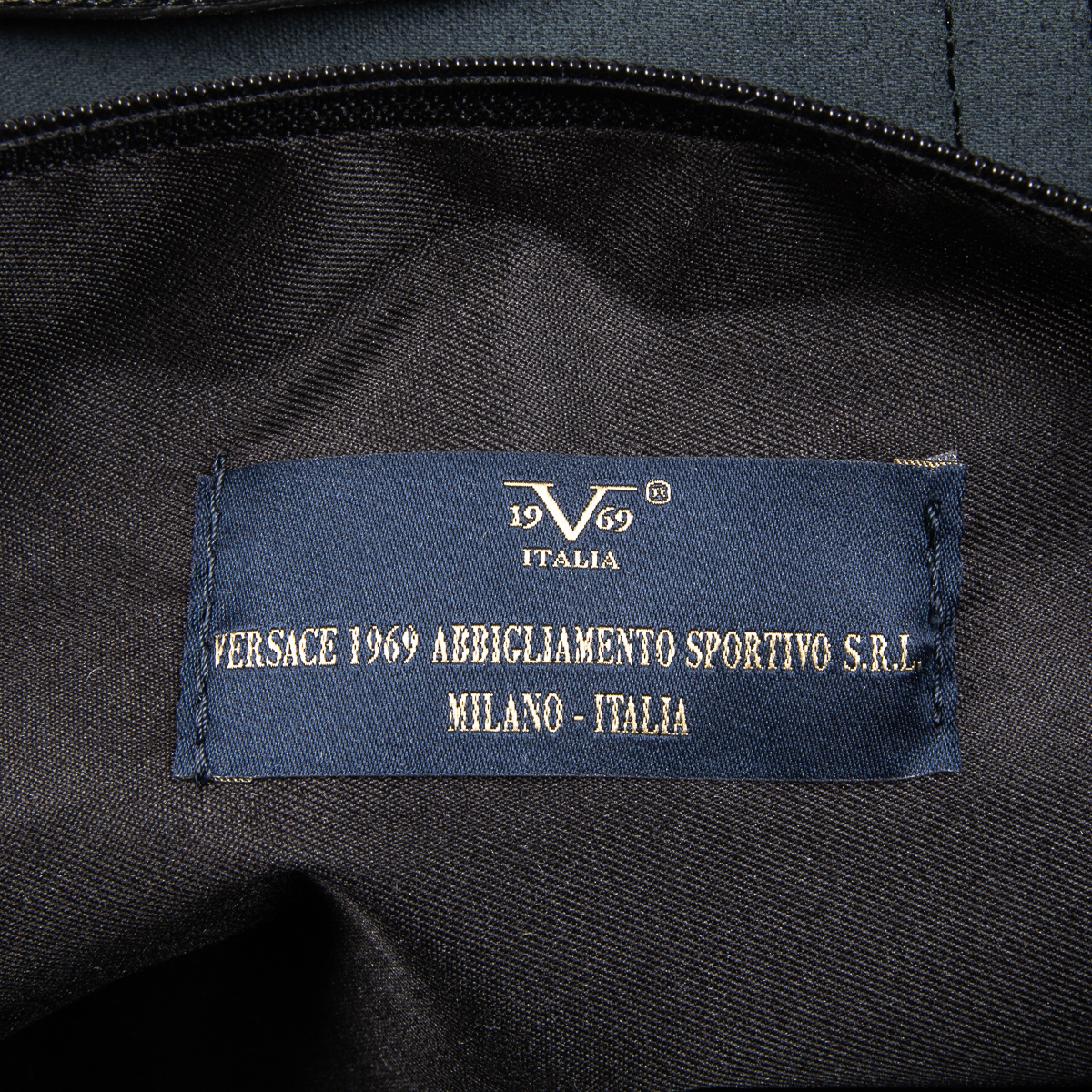 V 1969 Italia Borsa da donna nera JERSEY