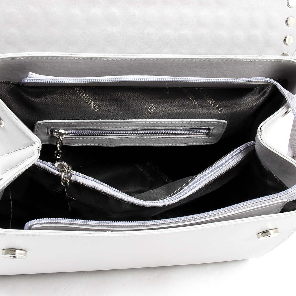 Borsa a mano da donna Andrew Charles grigio chiaro BROOKLYN