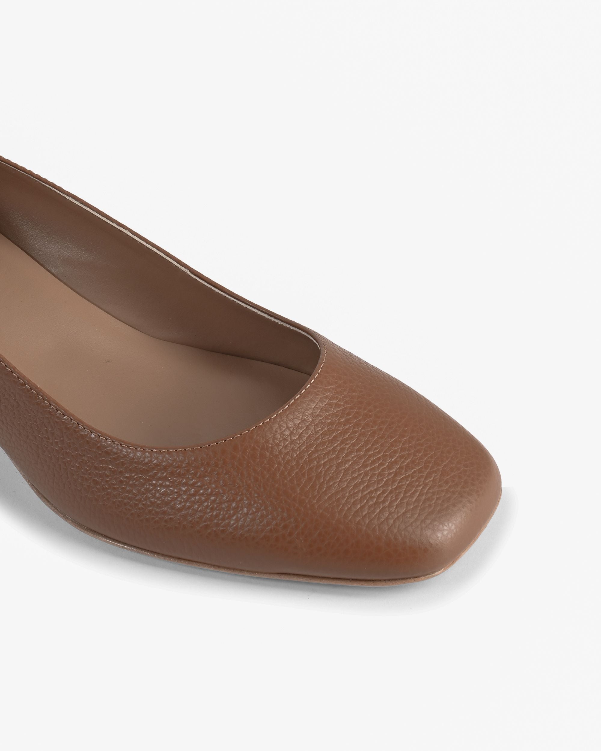 19V69 Italia Ballerina con tacco da donna SOFIA BOTTALATO MARRONE