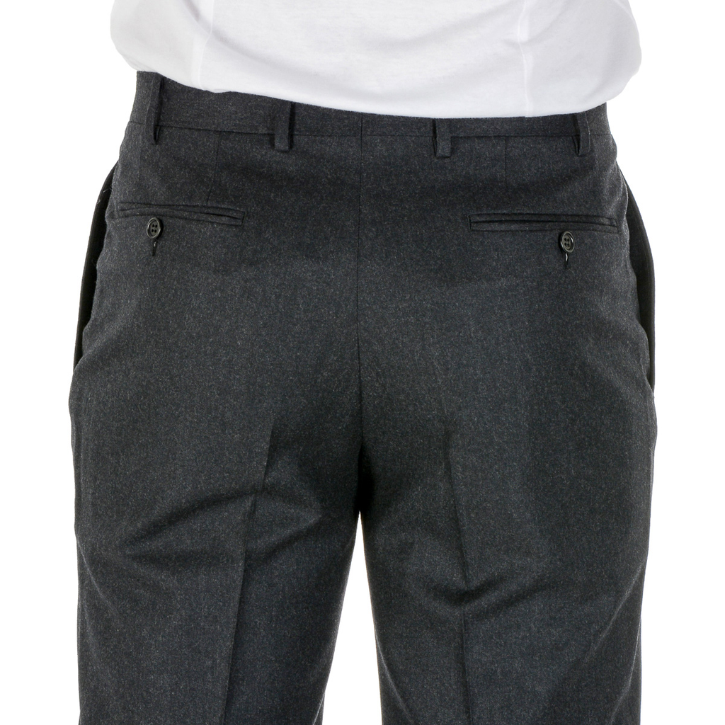 Pantaloni da uomo Canali grigio scuro