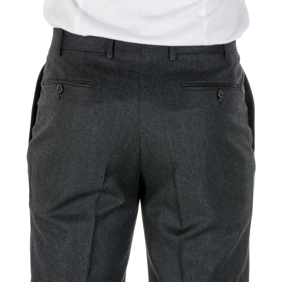 Pantaloni da uomo Canali grigio scuro