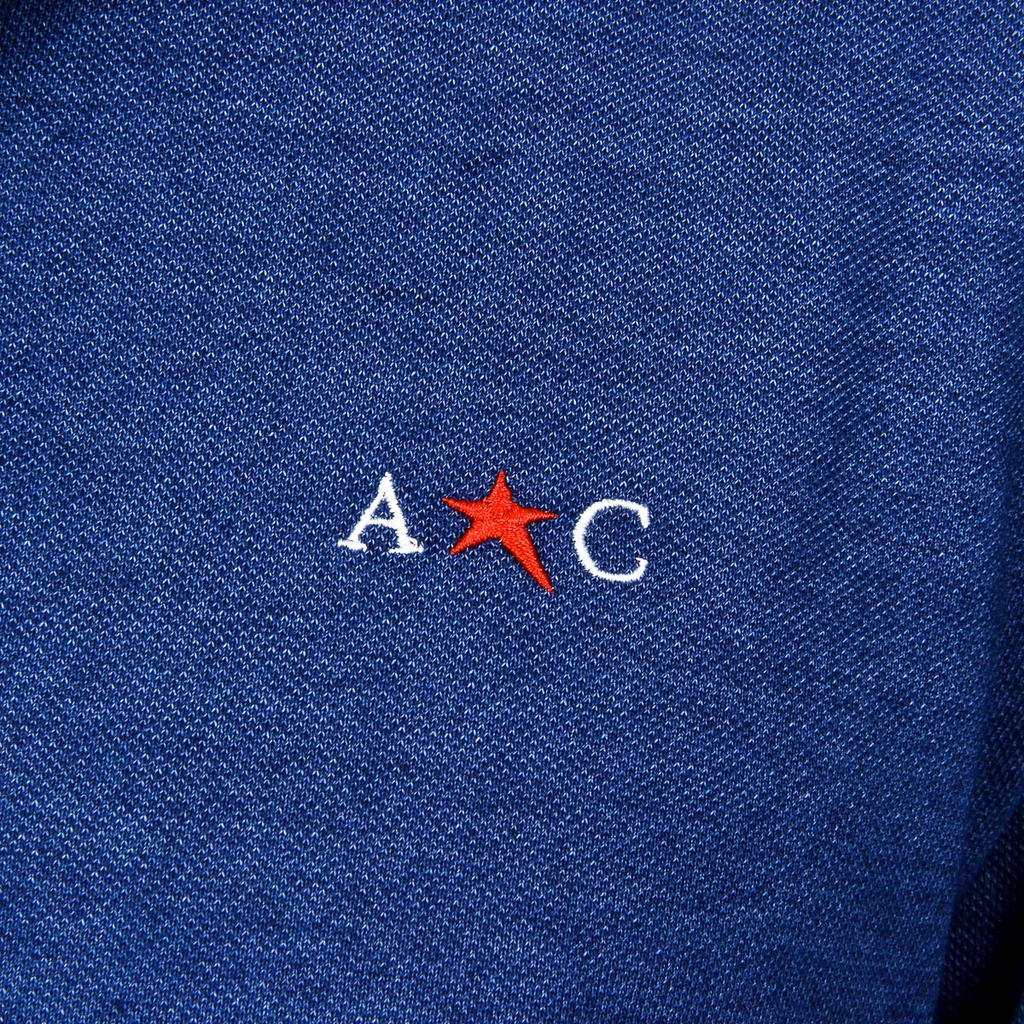 Andrew Charles Polo da uomo a maniche corte blu STEVE