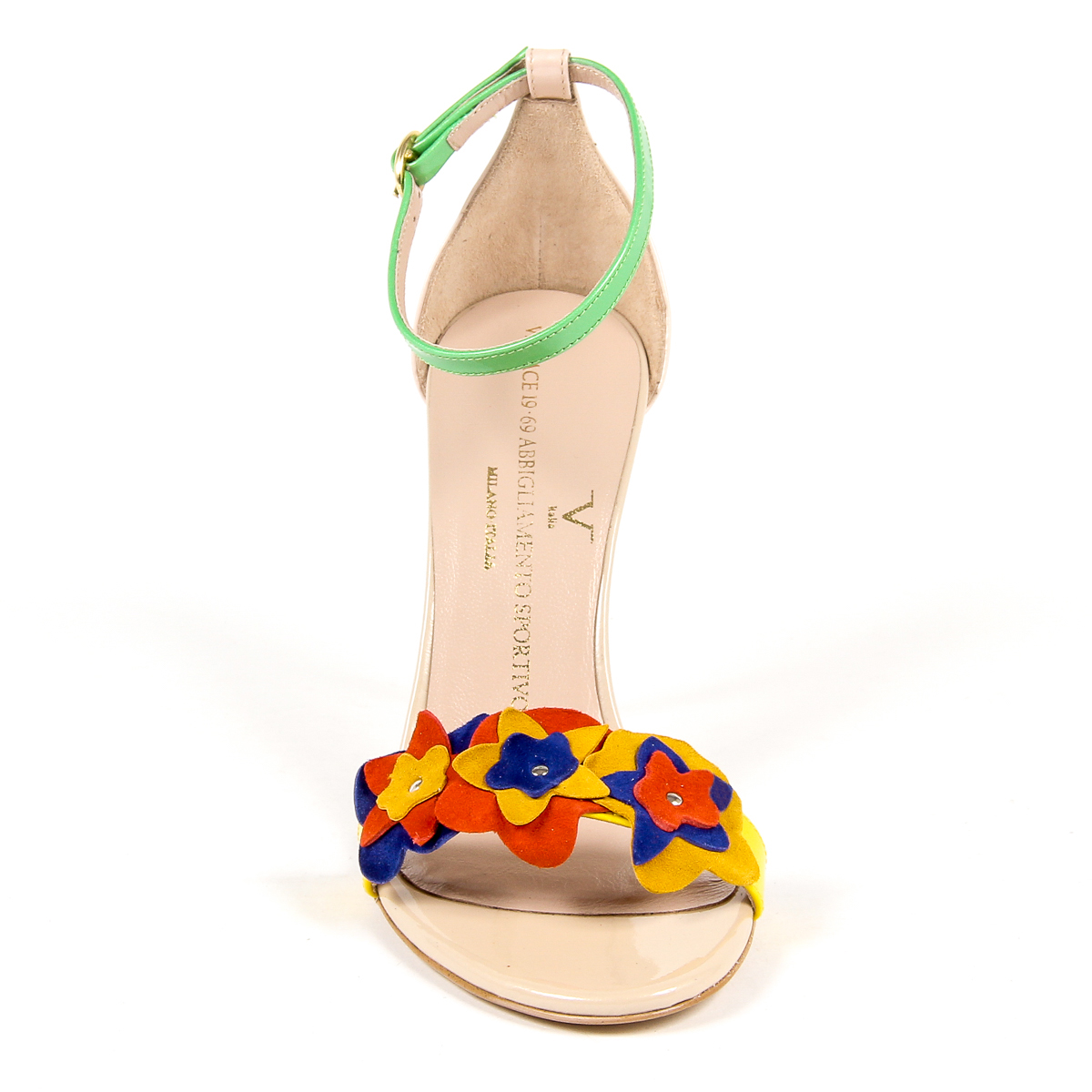 V 1969 Italia Sandalo con cinturino alla caviglia da donna Multicolor CATALINA