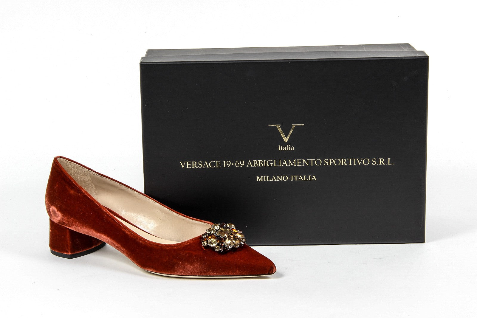 Décolleté da donna 19V69 Italia 3110276 VELLUTO ROSSO