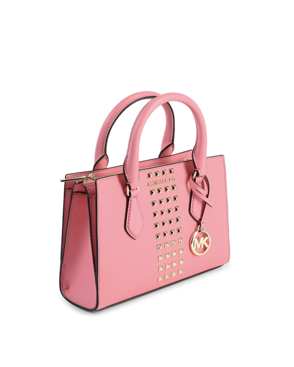 Michael Kors Borsa a tracolla piccola con cerniera centrale 35S3G6HS1L ROSA TÈ