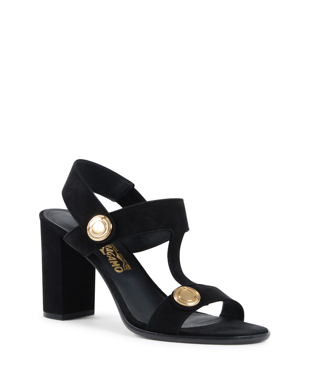 Sandalo da donna Salvatore Ferragamo Nero EDICT