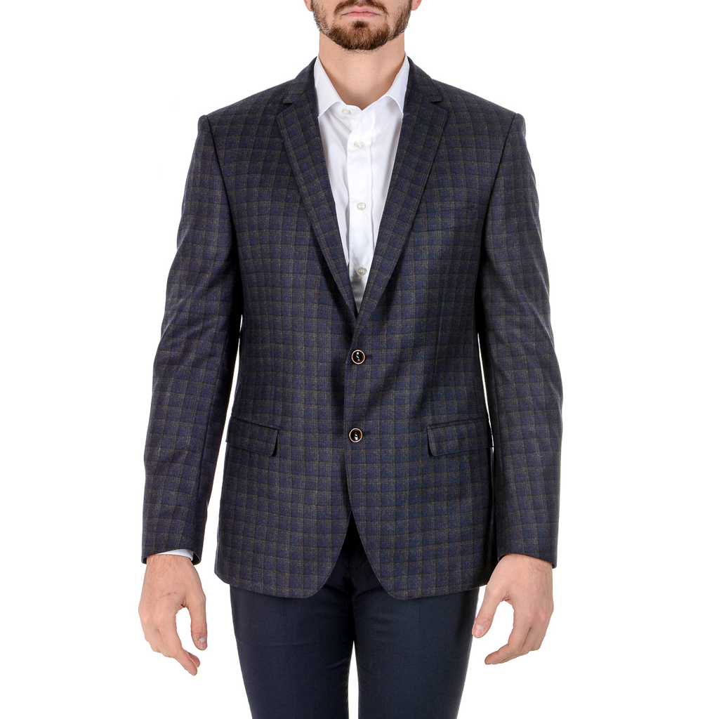 Giacca da uomo Giancarlo Sarto maniche lunghe blu scuro